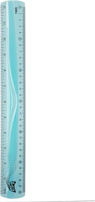 Twist Me Ultra Flexible Ruler, 30 cm / 12 in, Metric & Inch Graduation, Blue - Best Deal