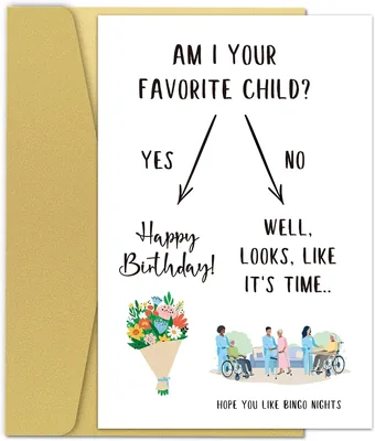 Funny Birthday Card for Mom - Humor Nursing Home Birthday Card