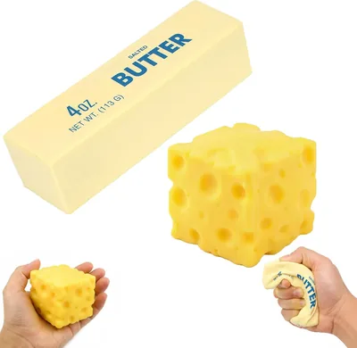 Butter Squishy, 11% Off - Sensory Cheese Block Slow Rise Squishy