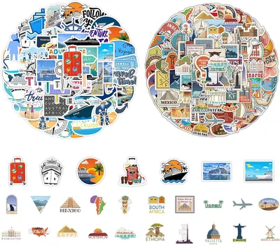 Cosblisvia 150pc Travel Stickers Set - Best Deal