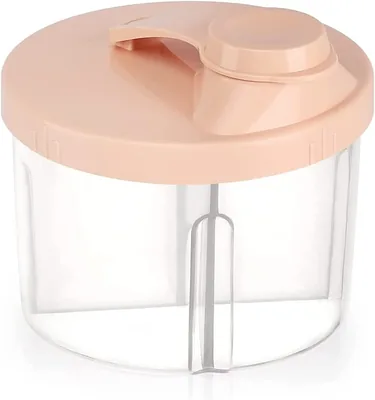 Non-Spill Rotating 4-Compartment Dispenser, Pink - Best Deal