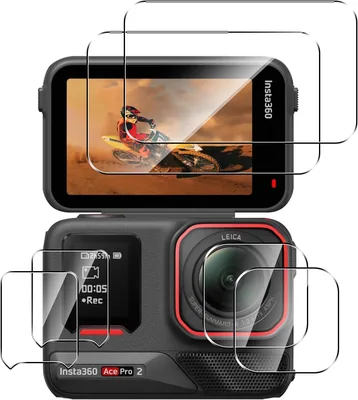 Natbok 2x Szkło Hartowane dla Insta360 Ace Pro 2, Bez Pęcherzyków, Ochrona Ekranu HD