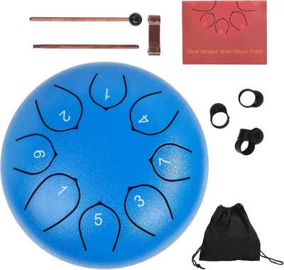 6inch Steel Tongue Drum - Blue Best Deal