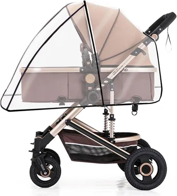 Tazweeq Stroller Rain Cover - Universal Baby Stroller Full Cover Sunshade Windproof