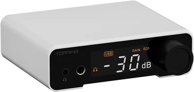 Fanmusic TOPPING DX1 II Gaming DAC & Amplifier med ES9039Q2M Chip, XMOS XU-316 - Best Deal