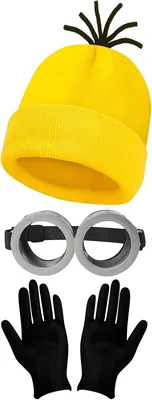 Halloween Costume Accessories Goggles Beanie Gloves Set Best Deal