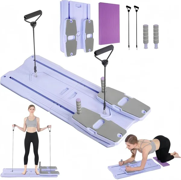 FA PLUS Pilates Reformer Board Set - Foldable 8-in-1 Machine for Full Body Workouts