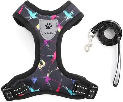 Topika Escape Proof Cat Harness & Leash Set - Adjustable Soft Fabric