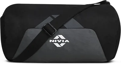 Nivia Switch डफ़ल बैग 18.5L पॉलिएस्टर जिम बैग, संपीड़ित खेल डफ़ल पुरुषों और महिलाओं के लिए, हल्का यात्रा ट्रेनिंग बैग, ग्रे