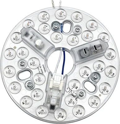 ViiRou Kit de Actualización de Luz LED Redonda 15 W para Ventilador de Techo de 5,3 Pulgadas, Reemplazo de Luz con 3 Temperaturas C - Mejor Oferta