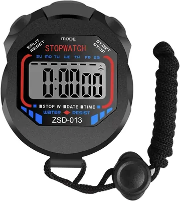 Orologio Digitale Sportivo per Calcio, Basket, Running e Nuoto - Nero