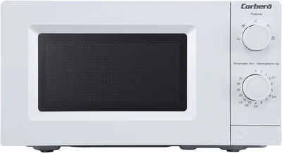 Corberó mikroväv i vit serien | CMICM250W | 19,5 l | 700 W | 5 värden | fristill | knappknappa | 35 min