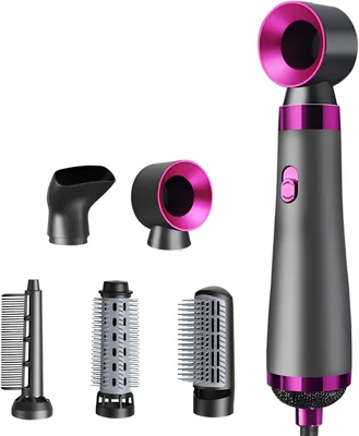 5-in-1マルチ機能ヘアドライヤー 高風量 高速乾燥 5種類のアクセサリー付き ヘアドライヤー カードライヤー 3段階温度調節