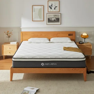 Queen Mattress, 10 Inch Queen Size Mattress in a Box, Memory Foam Hybrid Mattresses with Individual 