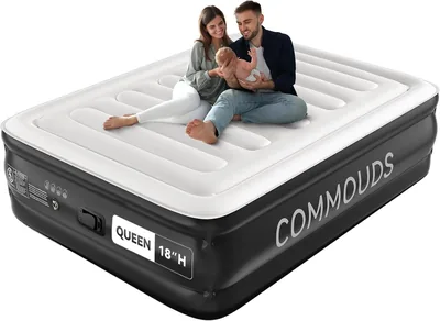Commouds Queen Air Mattress - Portable Pump Best Deal