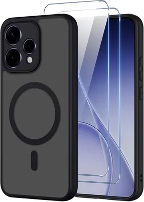 Copertina Magnetica Pnakqil per OPPO Reno 15 5G con Compatibilità MagSafe, 2 Vetri Temperati, Trasparente Opaco, Protezione Militare