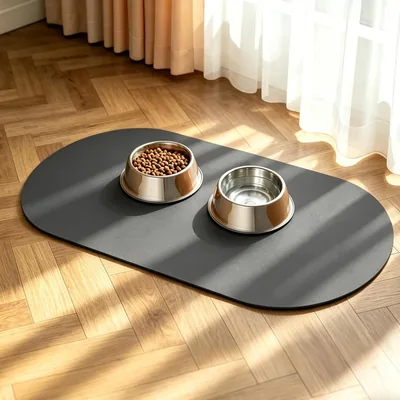 Bomsirus Alfombrilla Absorbente para Comederos de Perros y Gatos, Mejor Oferta