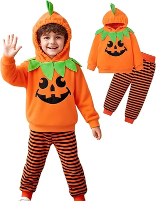 TenhCreek Pumpkin Dress - 2 Pieces Girls Costume
