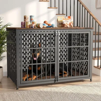 Heavy Duty Dog Crate Furniture 48In Best Deal