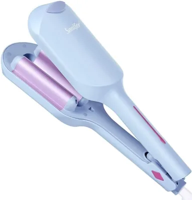 Curling Iron Wand, W-Shaped Waver, Ceramic Coating, 65W, Adjustable 160-220°C, 360° Rotating Cord, Auto Shut-Off Best Deal
