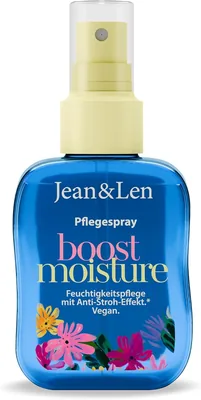 Jean & Len Boost Feuchtigkeits Spray für trockenes Haar, Anti-Frizz Effekt, Leave-in Pflege mit Aloe Vera, 91% Rabatt