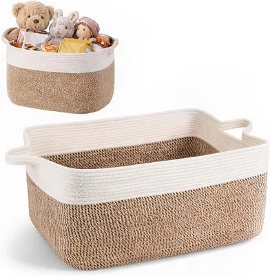 50L Vöjd Lagerkorg, Washkör, 48x34x28 cm Koton Köror med Gratt für Spel, Takkör för Livrummet