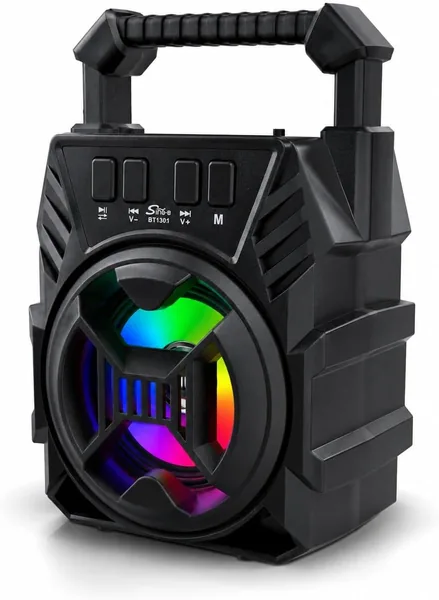 Portable Bluetooth Speaker RGB Light Rechargeable Mini USB TF FM Radio