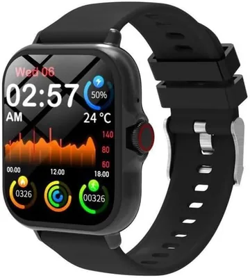 Smartwatch Men Women Bluetooth Calling Sports Multi Compatible iPhone Android Black