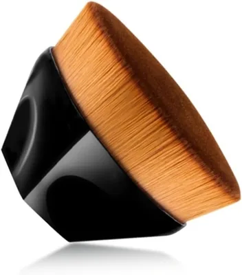 MEGA So - Flat Kabuki Foundation Brush, Hexagonal Handle, Dense Synthetic Bristles Best Deal