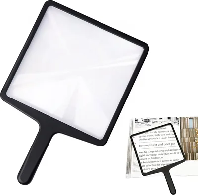 YelaJoy Full Page Magnifying Glass, 3X Large Square Handheld Magnifier, Best Deal