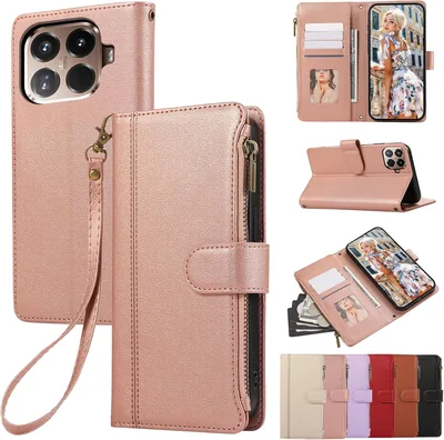 Funda Vaitasy para Xiaomi 17T Pro, Cartera de Cuero con Cierre Magnético y Ranuras para Tarjetas
