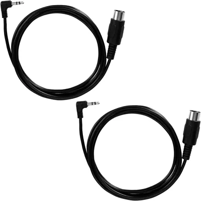 BTFO 2x Kabel MIDI Typ A z wtykiem TRS 3,5mm i 5-pinowym męskim DIN, 30cm - Najlepszy deal