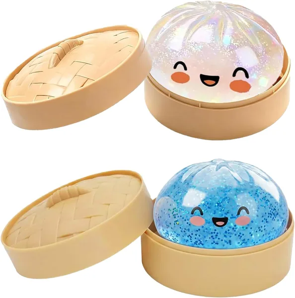 FGHFHR Dumpling Squishy - Anti-Stress Glitterné, Soulageur d'Anxiété Fidget, 17,99€ - Meilleur Prix