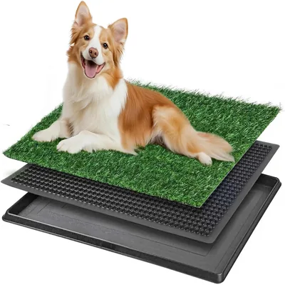 FA PLUS Dog Grass Pad - 3-Layer Reusable Potty Tray