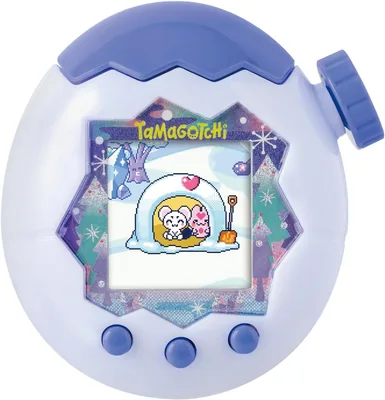Tamagotchi Paradise Blanc Glacier - Animal Virtual à Élever - Roue Zoom - Jouet Interactif en Français - Blanc (25% Off)
