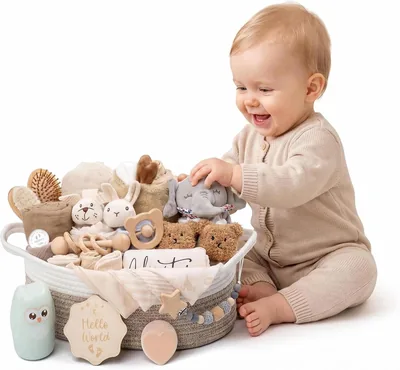 30-Piece Baby Gift Basket - Newborn Essentials