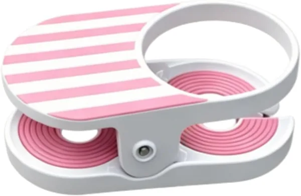 Clip-On Drink Holder - Secure Your Beverage Anywhere, Beach Chair Cup Holder with Clamp, Portable Cup Holder for Desk Table Pool Lounge Cruise Outdoor Use (Pink*1)