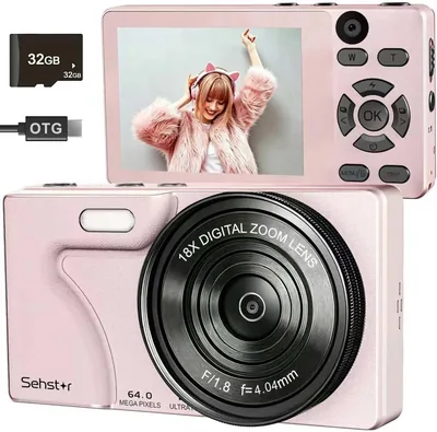 4K Digital Camera 64MP with 32GB SD - Best Deal