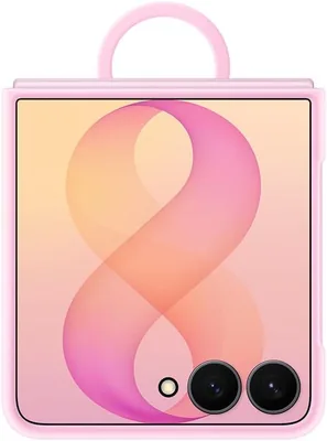 Samsung Galaxy Z Flip8 Silicone Ring Magnet Case Pink