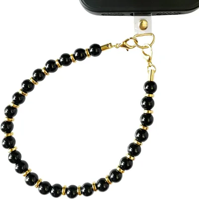 Finrray Natural Tiger's Eye Bead Phone Wrist Strap - Best Deal