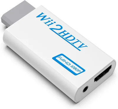 Adaptateur HDMI pour Wii 720/1080p HD avec sortie audio 1/8'' pour moniteur, projecteur ou TV - Meilleur Prix