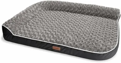 Topika Orthopedic Dog Bed Large L-Shaped Bolster Waterproof Egg-Crate Foam Pet Bed Plush Surface XL Best Deal