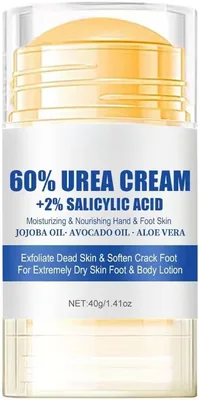 Urea Cream Stick for Dry Rough Feet, Moisturizing Balm Stick For foot Care, Smooth-Glide Non-Greasy 