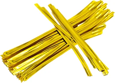 ZIJIAZHENG 100 Pcs 4 Inch Metallic Twist Ties - Best Deal