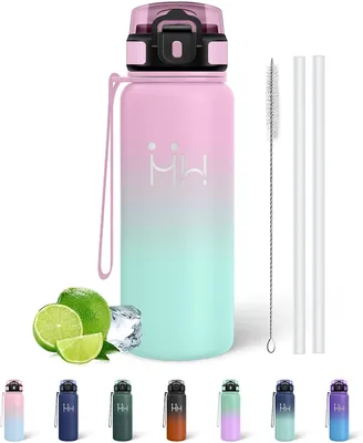 Botella de agua Mujigaga de 750 ml, Acero inoxidable, Libre de BPA, A prueba de fugas, Cantina térmica, Botella reutilizable