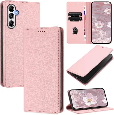 Étui DENDICO pour Samsung Galaxy A54 5G, portefeuille RFID bloquant, étui en cuir PU pour Samsung Galaxy A54 5G, rose - Meilleure offre