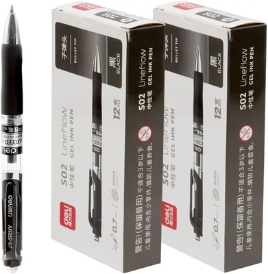 Retractable Gel Pens, Black Ink, 0.7mm, Quick-Dry, Ergonomic, 24 Pack - Best Deal