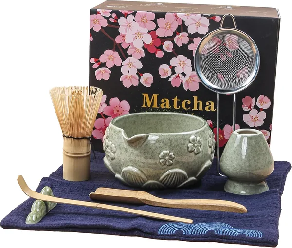 Zestaw Matcha 8 sztuk - Autentyczna Ceremonia Parzenia Herbaty