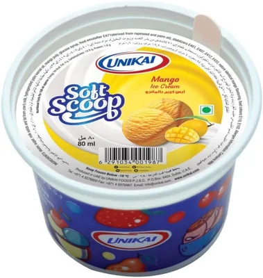 Unikai Mango Ice Cream Cup 80ml - Save 21% | Best Price