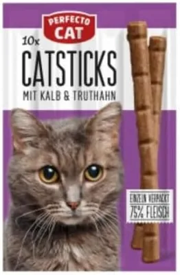 عصي اللعب القطية Perfecto Cat Catsticks باللحم والبط 5g1Stick أفضل سعر